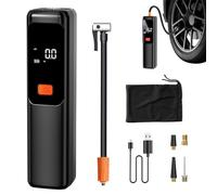 Gonfleur électrique rechargeable avec arrêt automatique | Pompe à air portable sans fil pour pneus de voiture pour camion, moto, berlines, ballons, voyages, camping, plein air