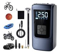 Gonfleur Pneus sans Fil 150PSI,Compresseur Air Portatif avec Arrêt Automatique,Écran LCD,4 Modes pour Voiture Moto Vélo