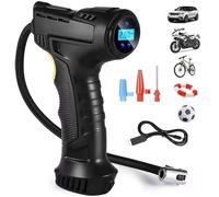 Gonfleur Pneus sans Fil,Compresseur d'air Portable Pompe Pneu Voiture, Électrique, Rechargeable, avec Lumière et usb - noir