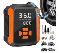 Gonfleur pneus Voiture 12V, Compresseur à Air Portable avec Écran Numérique et Lumière LED,150PSI