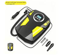 Gonfleur Pneus Voiture Portable 12V-Compresseur à Air Portatif 150PSI-avec Écran Numérique et Lumière LED