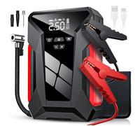 Gonfleur Pneus Voiture Portable, Compresseur à Air Portatif 150PSI, avec Écran LCD et Lumières LED, Pompe à Air électrique 4 en 1