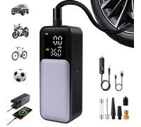 Gonfleur Pneus Voiture Sans Fil 80W Compresseur à Air Portatif Voiture 150 PSI 8000 mAh Gonfleur Electrique, Pompe a Velo, Inflation Rapide, Arrêt Automatique, LED, Pompe pour Moto