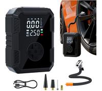 Gonfleur Pneus Voiture sans Fil Mini Compresseur à Air Portatif 150 PSI Inflation Rapide Cylindre 17 mm Type-C USB Charge