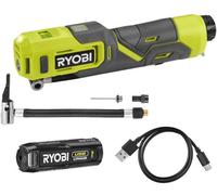 Gonfleur RYOBI 4V USB Lithium pneus vélo ballons - batterie 2Ah + chargeur - RI4-120G