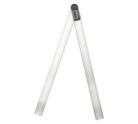Goniomètre Rapporteur Acier Inoxydable 2 En 1 Affichage Numérique Électronique Angle Mètre 0 360° Règle De Travail Du Bois Rapporteur Multifonction (500Mm) (500mm)