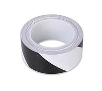 GONMPJZR Ruban d'avertissement de danger rouge et blanc, barrière d'avertissement multicolore 45 mm X 33 m(Black/white)
