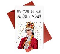 Gonzey Carte d'anniversaire Hamilton, carte d'anniversaire musicale, cartes d'anniversaire King George III