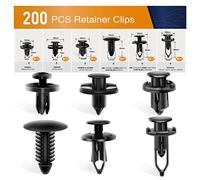 GOOACC - Rivets universels en plastique pour garde-boue, 200 pièces de clips de retenue de pare-chocs avec 6 tailles différentes, remplacement pour garde-boue de voiture pour GM, Ford et Ch