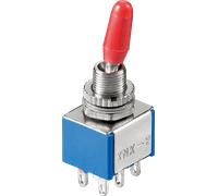 Goobay Interrupteur Miniature à Bascule, 250 V/ca, 3 A, 2 X Marche-marche