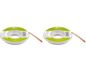 goobay 45246 Tresse à dessouder 2mm / cuivre pur Fil à dessouder pour enlever l'étain de soudure/Dessouder Conductivité thermique idéale/Tresse à souder Bobine / 1,5 m (Lot de 2)
