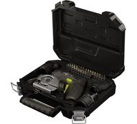 goobay 4en1 Mini tournevis sans fil 35 pièces - 28 embouts, 4 embouts et 1 adaptateur en acier au chrome-vanadium - forme pistolet, couple de 8 Nm, éclairage LED avant - 77817