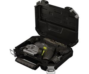 goobay 4en1 Mini tournevis sans fil 35 pièces - 28 embouts, 4 embouts et 1 adaptateur en acier au chrome-vanadium - forme pistolet, couple de 8 Nm, éclairage LED avant - 77817