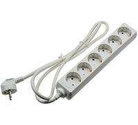 Goobay 51296 Bloc Multiprise, Blanc, 1.5 m Longueur de Câble