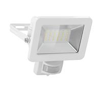 goobay 53882 Projecteur LED avec détecteur de mouvement extérieur 30 W/capteur PIR IP44 / lumière blanche neutre 2550 lm/projecteur LED pour montage mural/spot de jardin/blanc