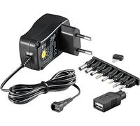 goobay 53995 3 V - 12 V Alimentation Universelle, Noir, 1.8m Longueur de Câble