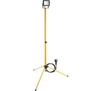 goobay Projecteur de chantier à LED avec pied télescopique 30 W 2550 lm et lumière blanc neutre 4000 K