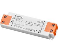 Goobay 62120 Transformateur LED 24V Dimmable - Transfo 230V à 24V DC pour LEDs jusqu'à 30W - Pilote avec Protection Contre les Surtensions