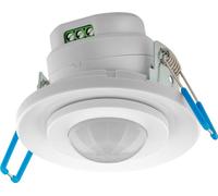 Goobay 71362 Détecteur de mouvement infrarouge, blanc - pour montage encastré au plafond, détection 360°, portée 8 m, pour l'intérieur (IP20), compatible LED