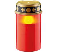 GOOBAY 74366 - Lumière grave LED rouge avec flamme scintillante, fonction minut