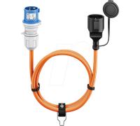 GOOBAY 76224 - 5m Camping Fiche CEE > Prise de terre 16A/230V orange