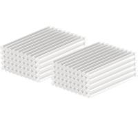 GOOBAY 77854 - Bâtons adhésifs transparents Ø 11 mm, 100 pièces, 11 mm x 200 mm