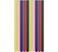 goobay 77856 Lot de 10 bâtons de colle chaude pour pistolets à colle standard Séchage rapide 11 x 200 mm 5 couleurs