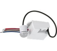 goobay Mini détecteur de Mouvement pour l'intérieur encastré à 360°, Petit capteur encastrable pour Plafond et Mur, LED jusqu'à 400 W, Interrupteur de Rechange, portée 8 m, Blanc - 79604