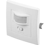 Goobay Détecteur de mouvement PIR 96005 – intérieur encastré, portée 9 m, 160°, blanc