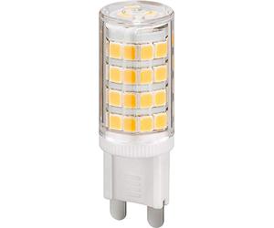 goobay Ampoule LED compacte 3,5 W, G9, remplace une ampoule à incandescence de 40 W, blanc chaud, angle de rayonnement 300°, 80 Ra, 400 lm, 3000 K, pour spots encastrés/plafonniers 77427