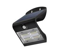goobay Applique/Lampe Murale Solaire LED Extérieur - Détecteur de mouvement - IP 65 - Etanche - Sans Fil -Lumière vive - Batterie Li-Ion - 2000 mAh - 3 Modes d'éclairage - 3,2 watts - Couleur noir