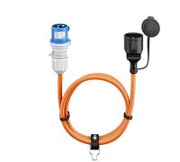 Goobay Câble adaptateur CEE pour caravane 5 m Prise CEE vers prise contact de protection IP44