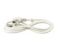 Goobay Câble D'Alimentation Avec Fiche De Protection, 2 M, Blanc