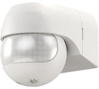 goobay détecteur de Mouvement Infrarouge à l’extérieur et à l’intérieur IP44, inclinable et pivotant, détecteur de Mouvement PIR 180° 12 m, monté en Surface pour LED Jusqu’à 400W, Blanc - 79591