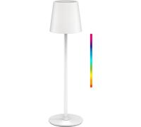 Goobay Lampe de table sur pied LED sans fil RVBB - Blanc / 38 cm