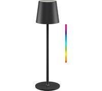 Goobay Lampe de table sur pied LED sans fil RVBB - Noir / 38 cm
