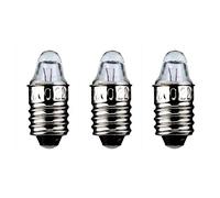 GOOBAY Lot de 3 Ampoules Forme Lentille 0,5 W Culot E10 2,2 V (DC) 250 mA