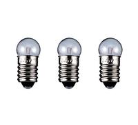 GOOBAY Lot de 3 Ampoules Torch Lamp Globular Culot E10 2.35 W 6 V (DC) 400 mA
