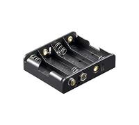 Goobay Lot de 4 supports de piles Mignon AA avec bouton pression