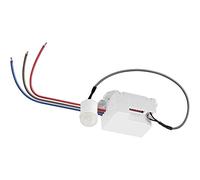 Goobay Mini détecteur de mouvement infrarouge d'intérieur 96006 – Encastrable 360° 6 m – Blanc