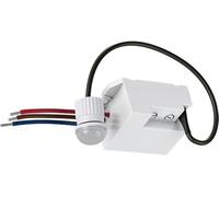 goobay Mini détecteur de Mouvement pour l'intérieur encastré à 360°, Petit capteur encastrable pour Plafond et Mur, LED jusqu'à 400 W, Interrupteur de Rechange, portée 8 m, Blanc - 79604