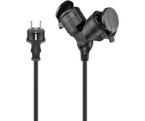Goobay Modèle du produit : Câble Rallonge électrique double pour l'extérieur G