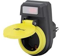 Goobay Prise extérieure 1 prise avec interrupteur (Noir/Jaune) G