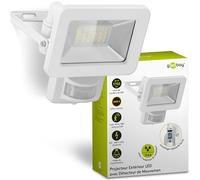Goobay Projecteur LED 53880 avec détecteur de mouvement - 20 W - Blanc neutre 4000 K - 1700 lm - Angle d'éclairage 100° - Indice de protection IP65 - Blanc