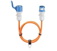 goobay Rallonge CEE pour Caravane 25 m Prise CEE vers Prise CEE avec Capuchon de Fermeture IP44 Câble pour Camping, Camping-Car et Caravane - 76230