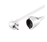 Goobay Schuko Rallonge Câble D'alimentation 5m Blanc
