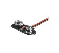 Goobay Support 1x 9V Block Battery Noir à Câble Perdu