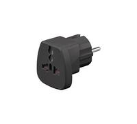 goobay Travel adapter - Adaptateur pour prise d'alimentation - power CEE 7/7 (M) - noir - France, Allemagne