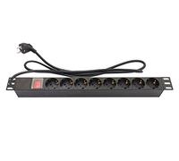 Good Connections Multiprise 19" (48,30 cm) 1UH – 8x Schuko avec interrupteur CEE 7/3 1,80 m
