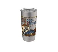 Good Knight Drôle Chevalier médiéval endormi Gobelet isotherme en acier inoxydable double paroi